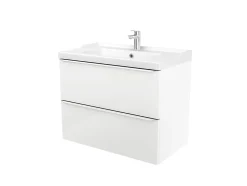 Plan vasque blanc GoodHome Lana 80 cm