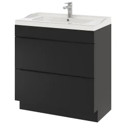 Plan vasque blanc GoodHome Lana 80 cm
