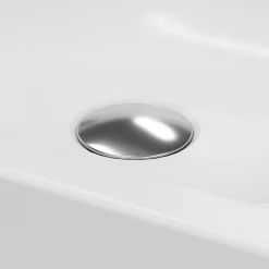 Plan vasque blanc satin en résine l.60,4 x P.36,2 cm, GoodHome Maza