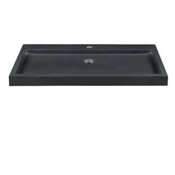 Plan vasque en pierre noire 90 cm, Cooke & Lewis Harmon