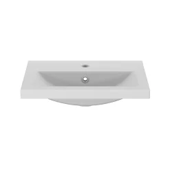 Plan vasque faible profondeur blanc GoodHome Nira 50 cm