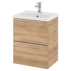 Plan vasque faible profondeur blanc GoodHome Nira 50 cm