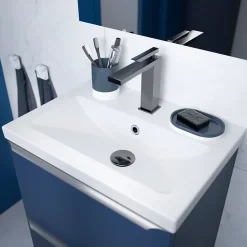 Plan vasque faible profondeur blanc GoodHome Nira 50 cm