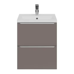 Plan vasque faible profondeur blanc GoodHome Nira 50 cm