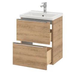 Plan vasque faible profondeur blanc GoodHome Nira 50 cm