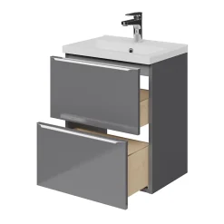 Plan vasque faible profondeur blanc GoodHome Nira 50 cm