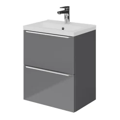 Plan vasque faible profondeur blanc GoodHome Nira 50 cm