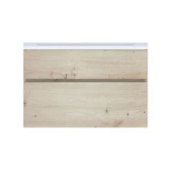 Plan vasque faible profondeur l.90 cm blanc en résine, Calao