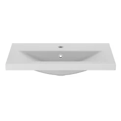 Plan vasque faible profondeur blanc GoodHome Nira 60 cm