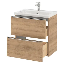 Plan vasque faible profondeur blanc GoodHome Nira 60 cm