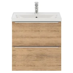 Plan vasque faible profondeur blanc GoodHome Nira 60 cm