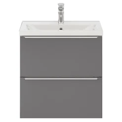 Plan vasque faible profondeur blanc GoodHome Nira 60 cm
