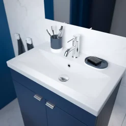 Plan vasque faible profondeur blanc GoodHome Nira 60 cm