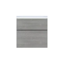 Plan vasque faible profondeur l.60 cm blanc en résine, Calao