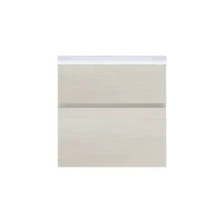 Plan vasque faible profondeur l.60 cm blanc en résine, Calao