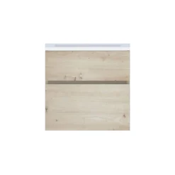 Plan vasque faible profondeur l.60 cm blanc en résine, Calao