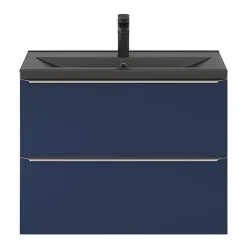 Plan vasque faible profondeur noir GoodHome Nira 80 cm