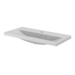 Plan vasque faible profondeur blanc GoodHome Nira 80 cm