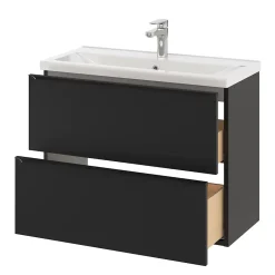 Plan vasque faible profondeur blanc GoodHome Nira 80 cm