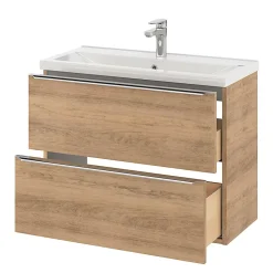 Plan vasque faible profondeur blanc GoodHome Nira 80 cm