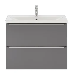 Plan vasque faible profondeur blanc GoodHome Nira 80 cm