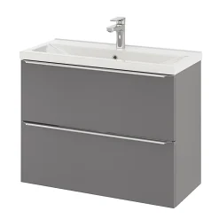 Plan vasque faible profondeur blanc GoodHome Nira 80 cm