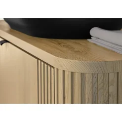 Plan vasque KORI 120 cm chene clair Accessoire pour meuble sous vasque