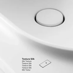Plan vasque lavabo POALGI résine Wraitom 100x46 cm blanc série Bül