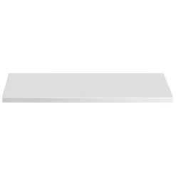 Plan vasque NALYA 81 cm Blanc brillant et chene clair Plateau pour meuble suspendu