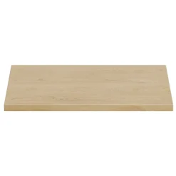Plan vasque NATURA L60 x P46 cm Chene clair À poser Compatible meuble sous vasque