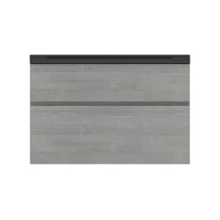 Plan vasque noir en résine faible profondeur l.90 cm, Calao