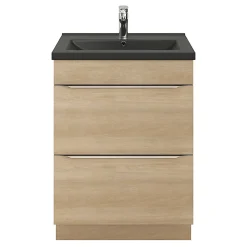 Plan vasque noir GoodHome Nira 60 cm