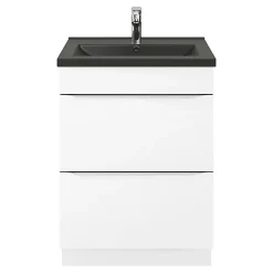 Plan vasque noir GoodHome Nira 60 cm