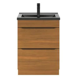 Plan vasque noir GoodHome Nira 60 cm