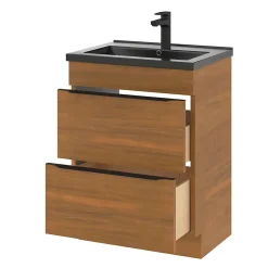 Plan vasque noir GoodHome Nira 60 cm