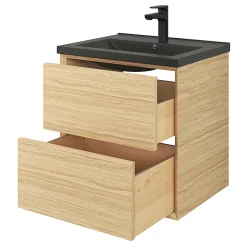 Plan vasque noir GoodHome Nira 60 cm