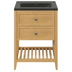 Plan vasque noir GoodHome Nira 60 cm