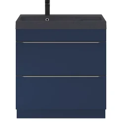 Plan vasque noir GoodHome Mila 80 cm