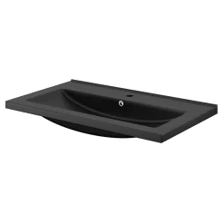 Plan vasque noir GoodHome Nira 80 cm