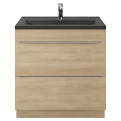 Plan vasque noir GoodHome Nira 80 cm
