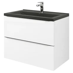 Plan vasque noir GoodHome Nira 80 cm