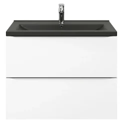 Plan vasque noir GoodHome Nira 80 cm