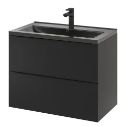 Plan vasque noir GoodHome Nira 80 cm