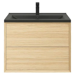 Plan vasque noir GoodHome Nira 80 cm