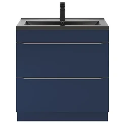 Plan vasque noir GoodHome Nira 80 cm