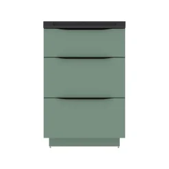 Plan vasque noir mat en résine l.60 cm, Pamili