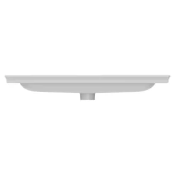 Plan vasque simple blanc en céramique l.80 cm, GoodHome Endell