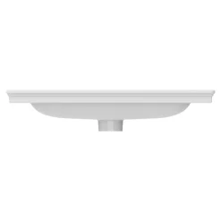 Plan vasque simple blanc en céramique l.60 cm, GoodHome Endell