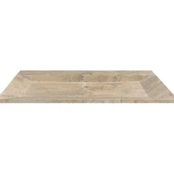 Plan vasque simple en travertin Scabas Provence - 120 x 45 x 10 cm - C-NEGOCE