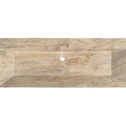 Plan vasque simple en travertin Scabas Provence - 120 x 45 x 10 cm - C-NEGOCE